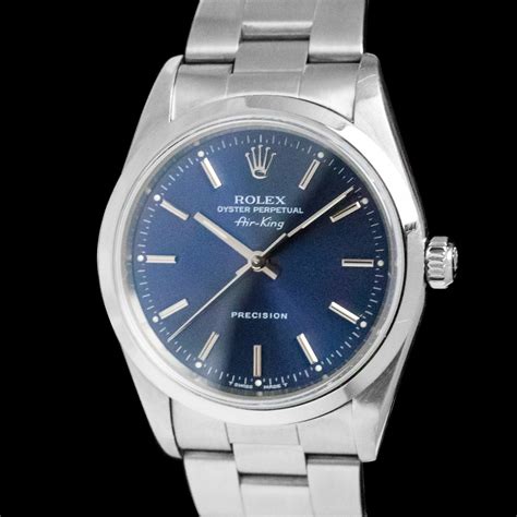 rolex air king 14000 blu|rolex air king website.